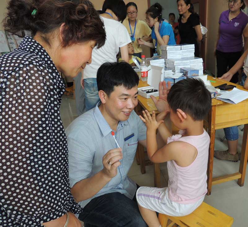 2013年7月，魏基成天籟列車駛入山西太原