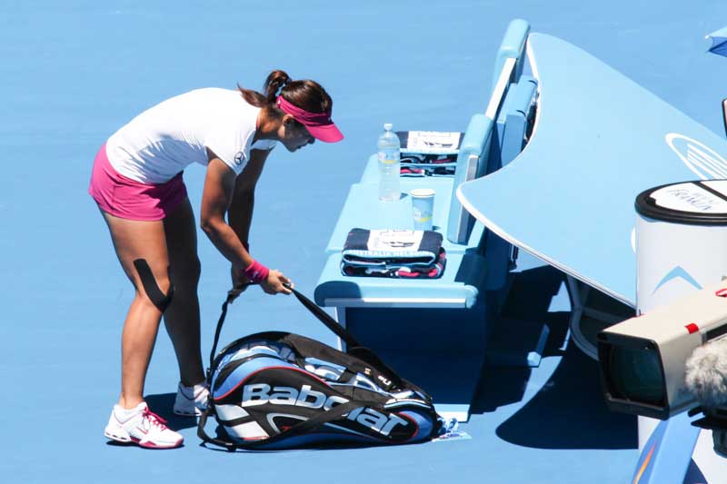 組圖：李娜亮相2014澳網 首場迎戰克羅地亞小將