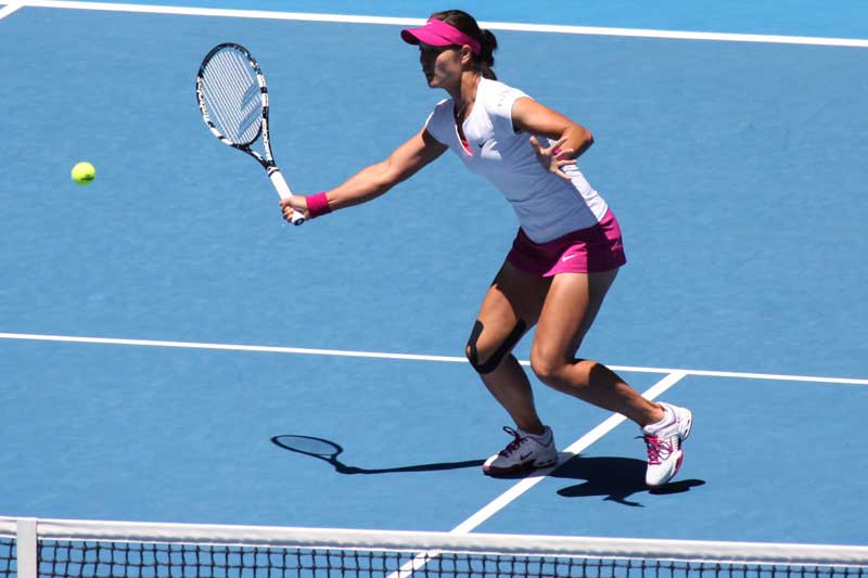 組圖：李娜亮相2014澳網 首場迎戰克羅地亞小將