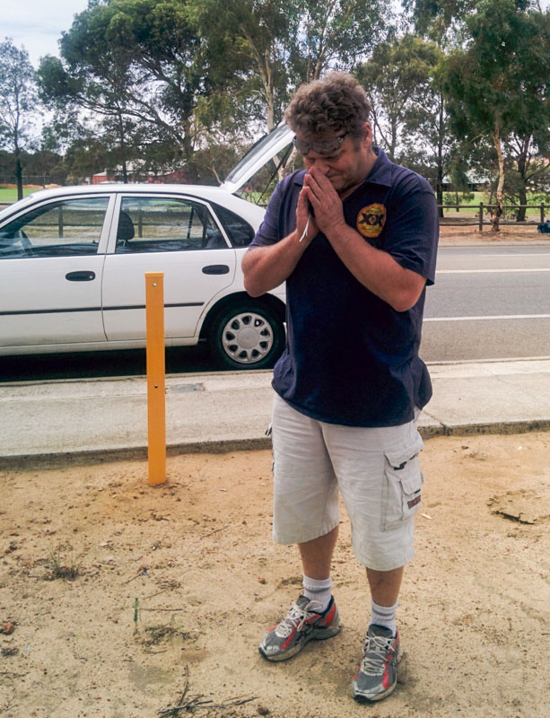 澳大利亞民眾關注MH370航班乘客命運（攝影 李一鳴）