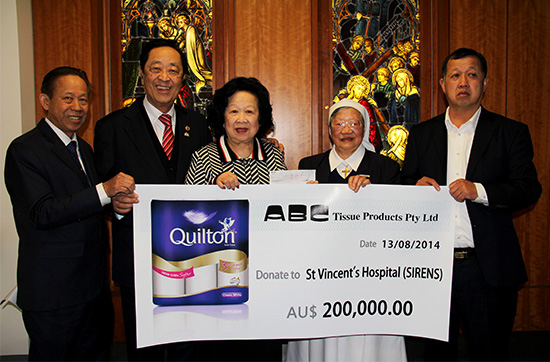 澳魏基成夫婦捐款助醫療研究