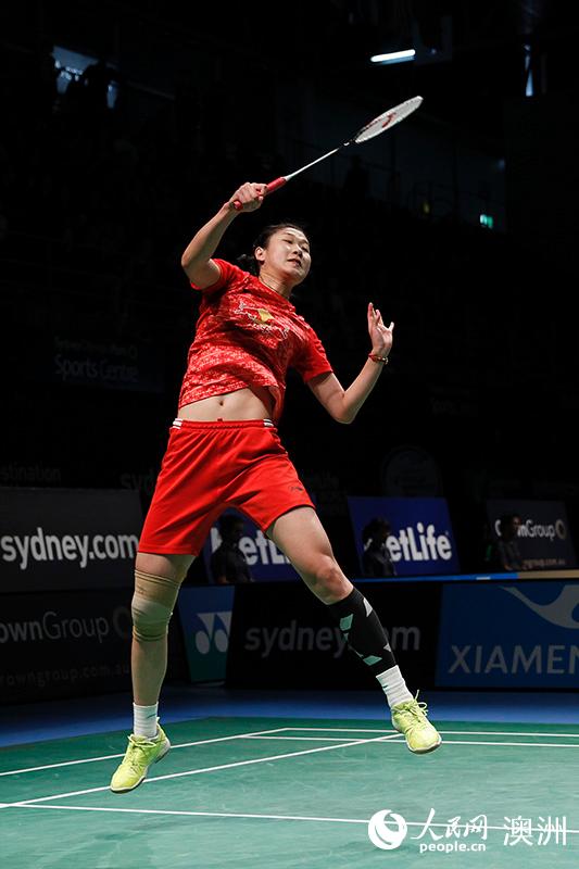 孫瑜戰勝李雪芮殺入決賽（攝影 賀吉）