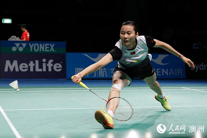 王儀涵狀態不佳遭橫掃出局（攝影 徐巖冰）