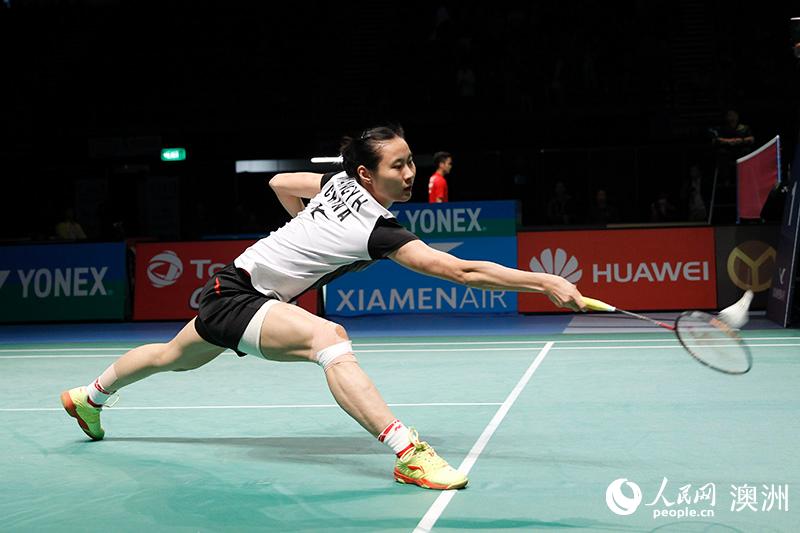 王儀涵狀態不佳遭橫掃出局（攝影 徐巖冰）