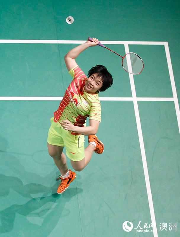 包宜鑫／陳清晨斬獲澳羽公開賽女雙冠軍（攝影 徐巖冰）
