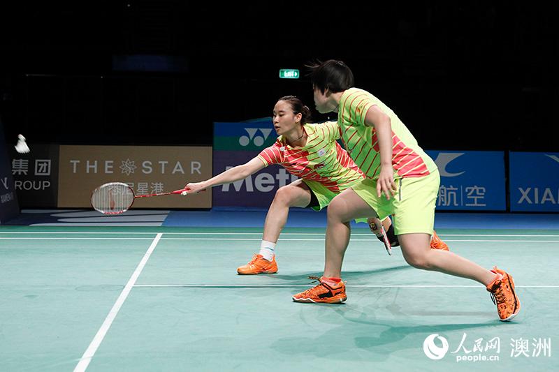 包宜鑫／陳清晨斬獲澳羽公開賽女雙冠軍（攝影 徐巖冰）
